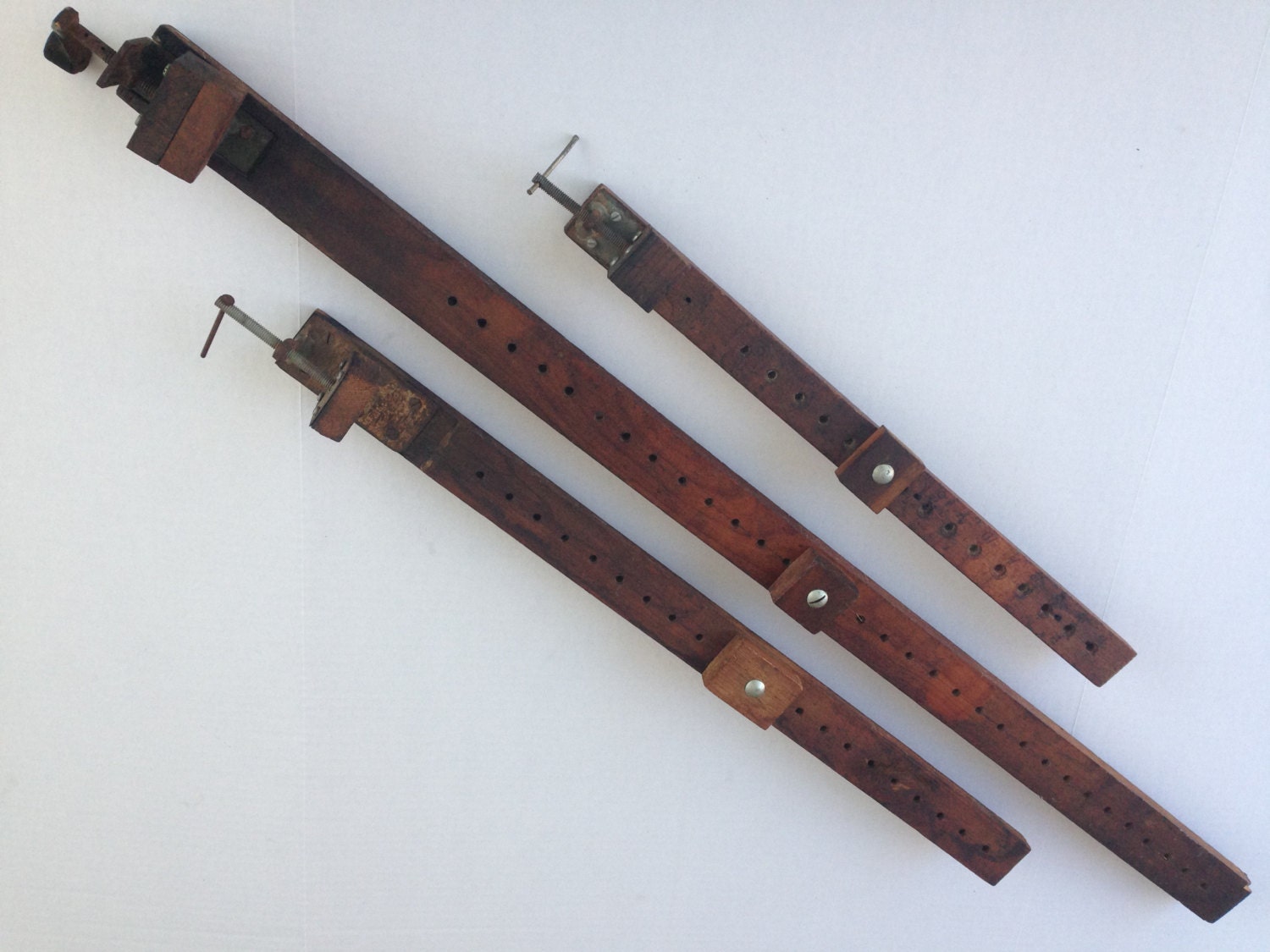 Antique Carpenter's Bar Clamps Woodworking Tools Vice