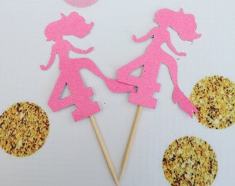 Mermaid Cupcake Toppers (12 toppers), mermaid party