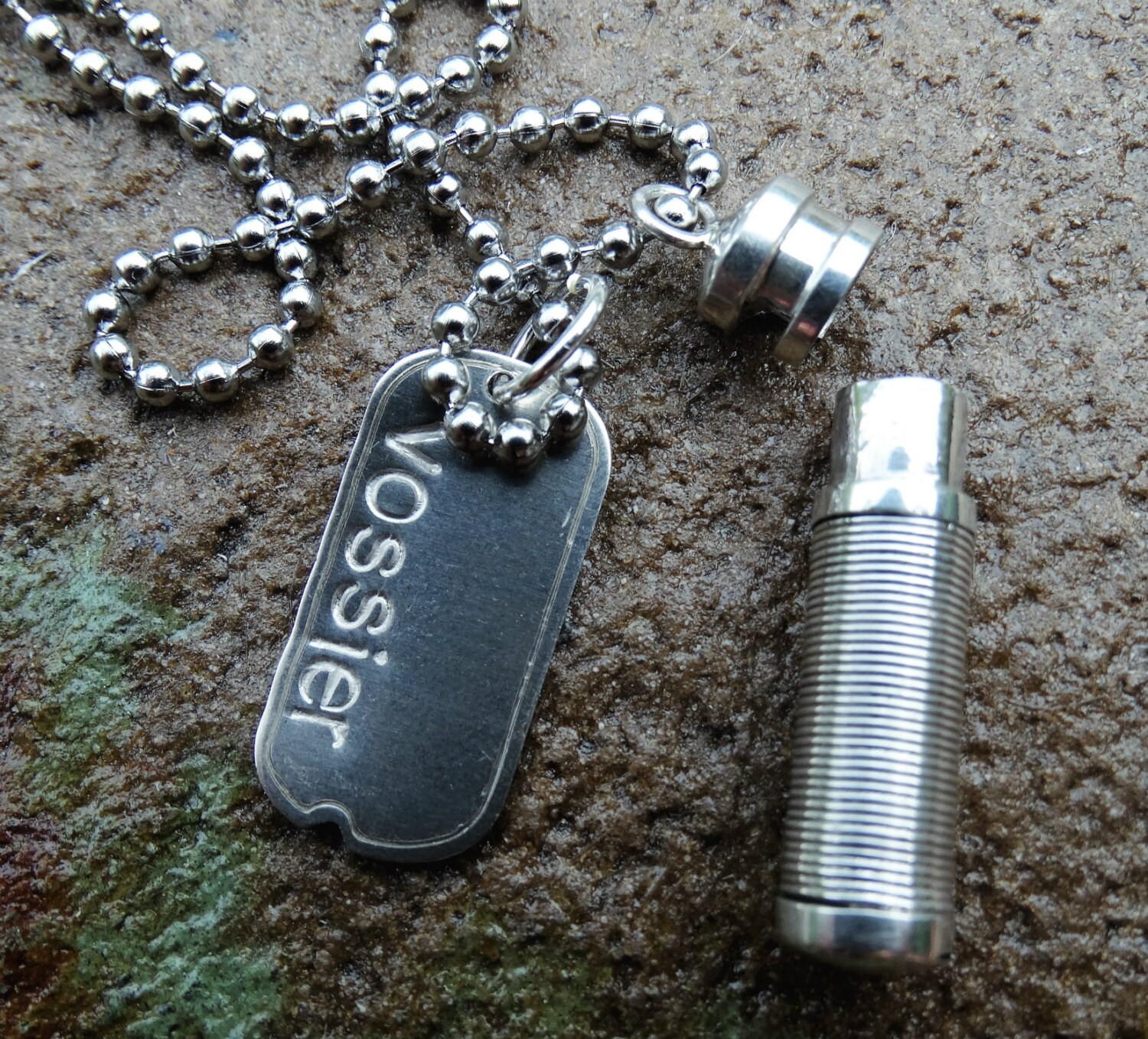 Sale Mens Urn Dog Tag CREMATION Jewelery Necklace Urn custom