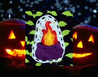 Cauldron Patch, Witch Patch, Handmade Patch