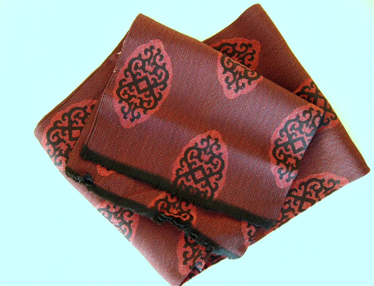 Soviet Fashion Russian Ukrainian Vintage Men's Scarf