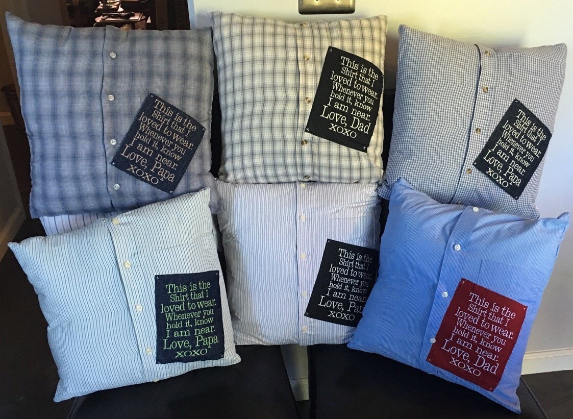 Custom Memory Pillow Shirt Pillow by LiviLouSewShoppe on Etsy