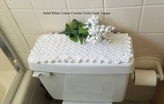 toilet runner commode tank topper pristine bathroom crochet cotton revisit later favorites