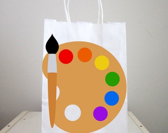 Art Party Goody Bags, Painting Party Goody Bags, Painting Party Favor Bags, Painting Party Gift Bags, Painting Party Goodie Bags