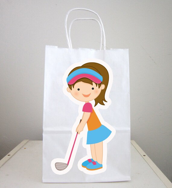 Golfing Goody Bags Golfing Party Favor Bags Golfing by CraftyCue