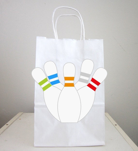 Bowling Goody Bags Bowling Favor Bags Bowling Gift Bags