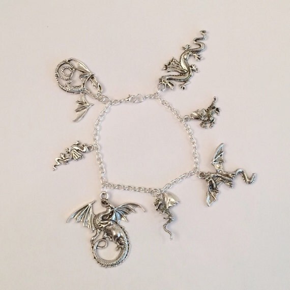 Dragon Charm Bracelet Fairytale Legends Mythology Myths