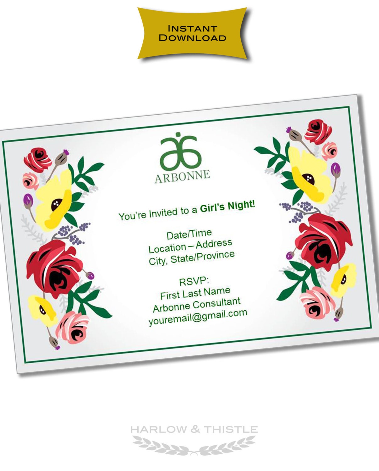 Arbonne Invitation Wording 7