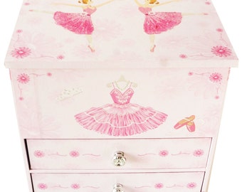 Lily & Ally / Flower Ballerina Musical Jewelry Box, Melody of "Waltz of the flowers"