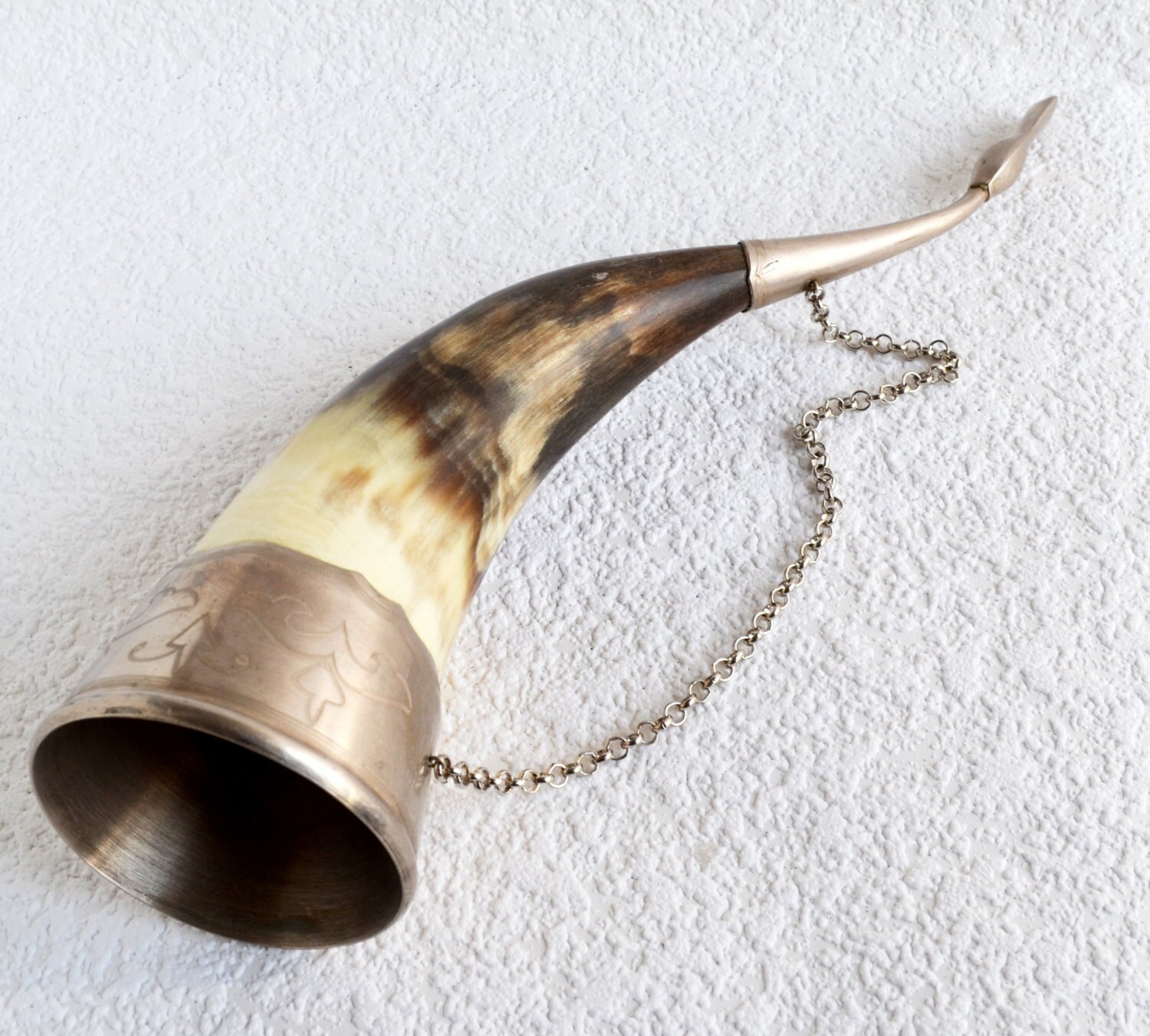 Viking Drinking Horn Vintage wine drinking horn Soviet by bestLuba