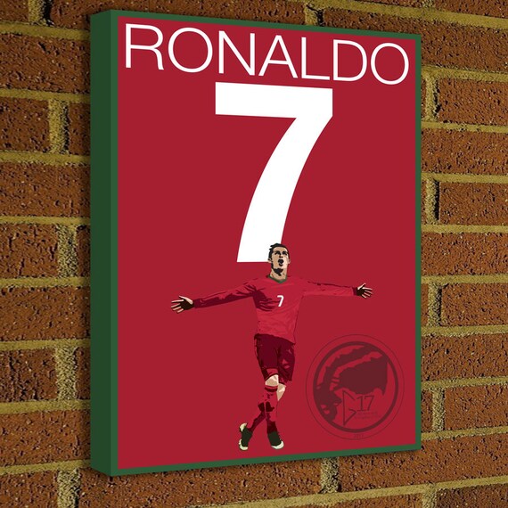 Cristiano Ronaldo Canvas Print Portugal Soccer Poster FIFA