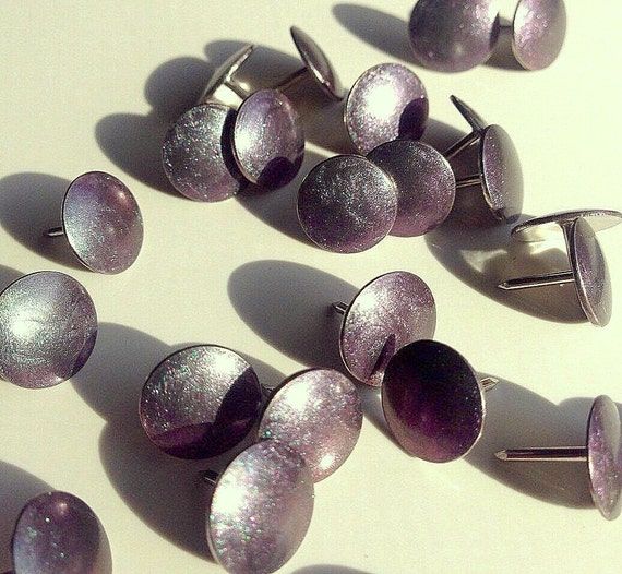 Gray tazer thumb tacks Grey Push Pins Decorative push by REJUNK