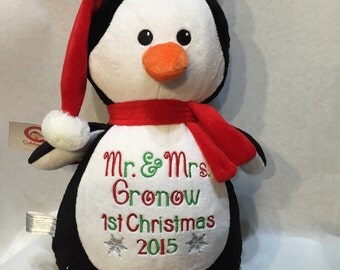 stuffed penguin christmas