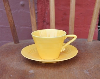Harlequin by Home Laughling Co C. 1938-1950 Fiesta Tea Cup and Saucer set