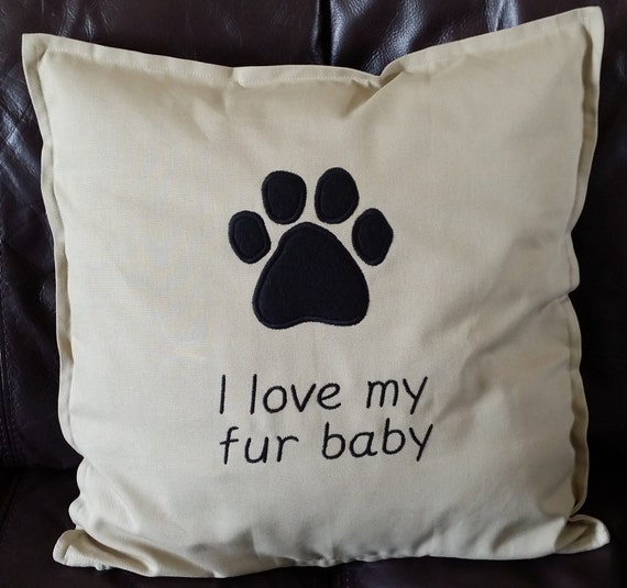 paw print cushion