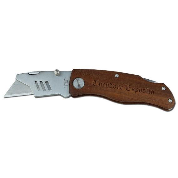 Personalized Box Cutter Utility Knife Engraving Custom