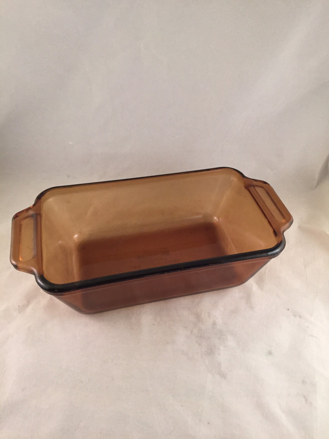 Vintage Anchor Hocking Amber Loaf Pan Bread by ThumbBuddyWithLove