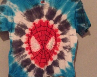 spiderman tie dye shirt diy