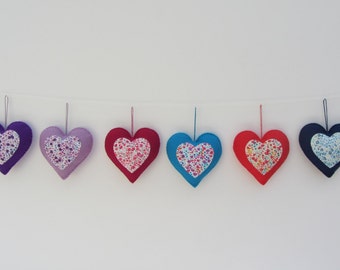 Liberty London Felt Heart Ornament