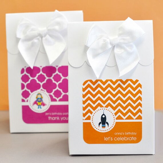 Items similar to Kids Birthday Favor BoxesPersonalized Birthday FAVORS