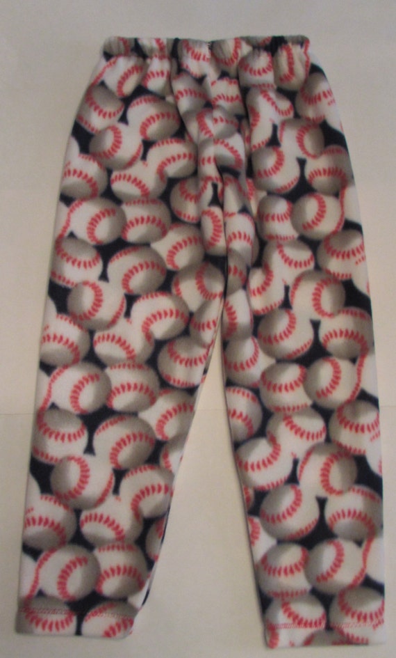 Boys fleece pajama bottoms / football / soccer / baseball / basketball