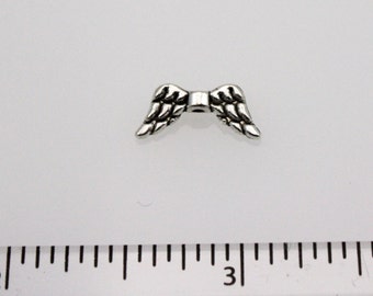 Pewter Angel Wing Beads 6x13mm (10 beads)
