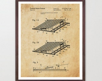 Solar Panel Patent Poster - Solar Panel Art - Solar Power - Green Energy - Renewable Energy Art - Electricity - Solar Art - Solar Poster