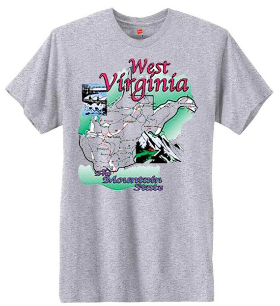 West Virginia The Mountain State TShirt U.S. Custom Ink