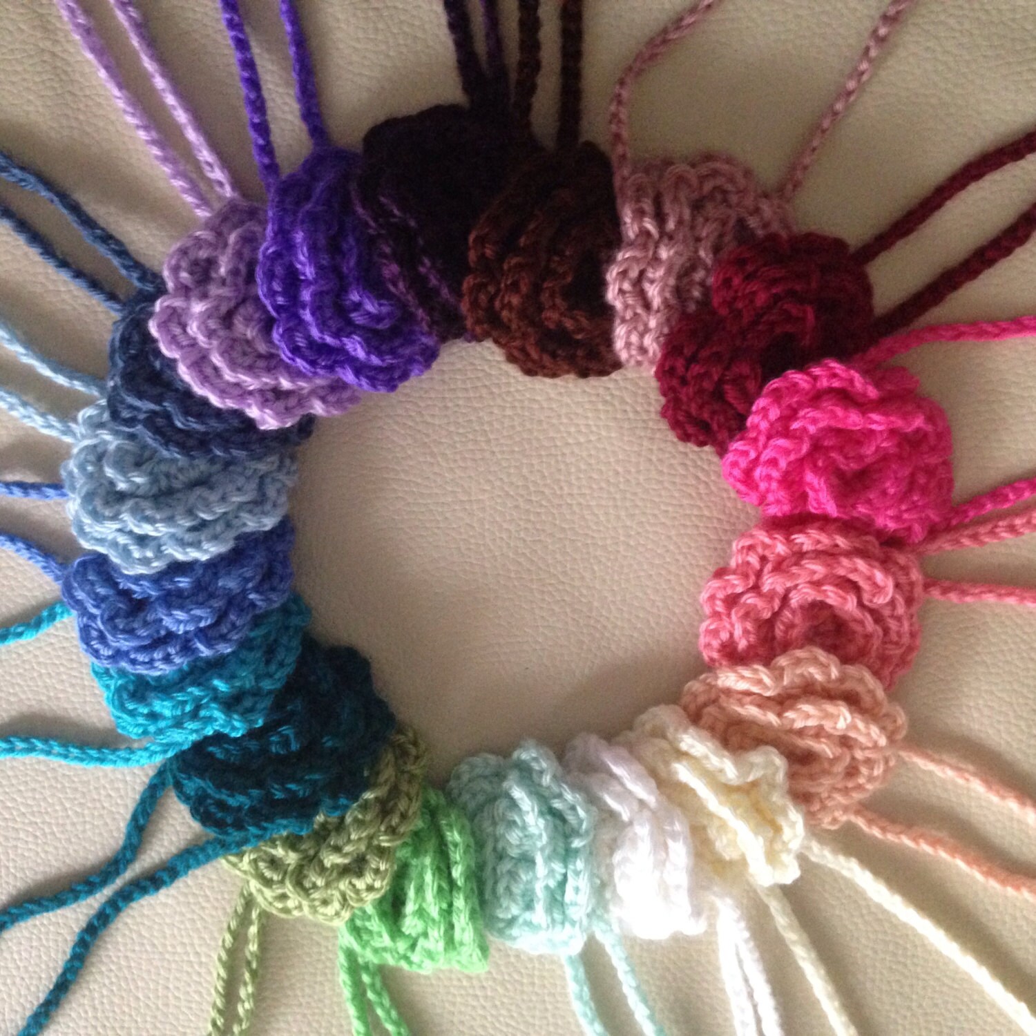 Crocheted Hair Ties / Flower Hair Accessory / by CrochetTrendz