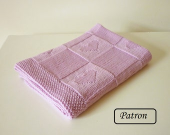 Couverture bébé patron / patron tricot / patron tricot bébé
