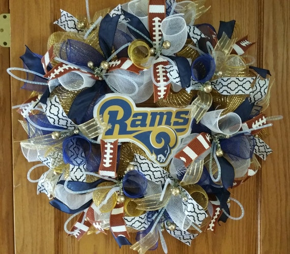 St. Louis Rams wreath St. Lous Rams decor St. Louis Rams