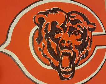 Chicago Bears Wall Art chicago bears art | etsy Chicago Bears Wall Art chicago bears art | etsy