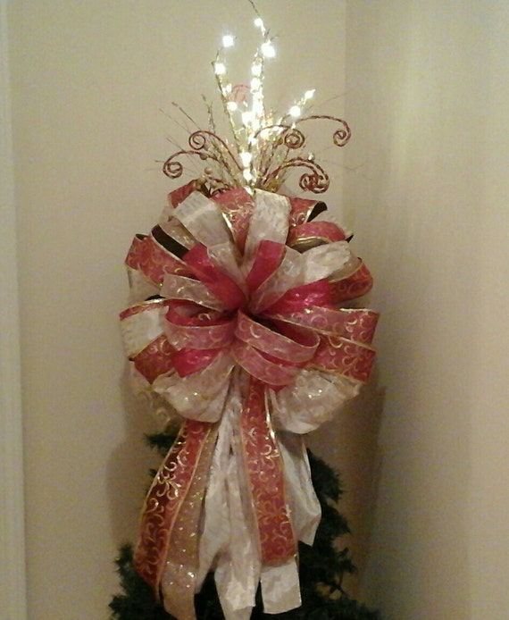 christmas tree topper bowshipping included lighted tree christmas tree topper bowshipping included lighted tree