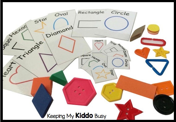 Shape Sorting Sensory Bin