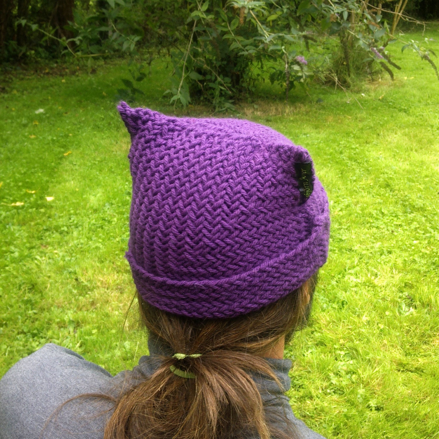 Purple twill weave mens hats Beanie hats for men Mens winter