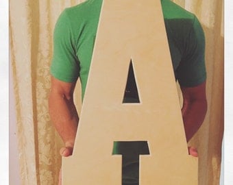 Wooden letters, block letter, giant letters, guestbook letters, senior night letters, diy letters, wood lettering, huge wooden letters