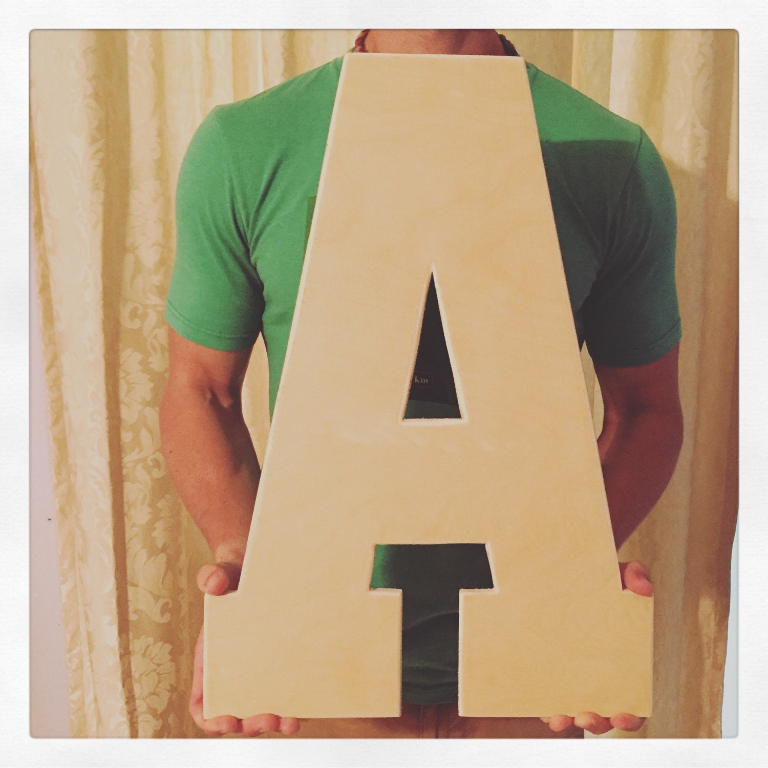 Wooden letters block letter giant letters guestbook