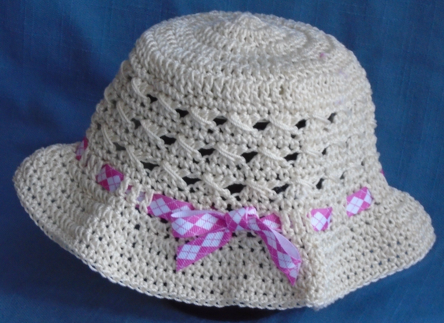 Crochet Baby Girl Hat Ready to ship baby sun hat 03 month