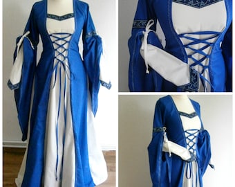 Size M/L, Medieval Gown Renaissance Dress LARP and Fantasy Costume Halloween