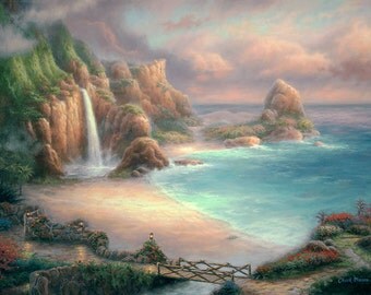 Dolphin Sunset Art Print Dolphins Art Ocean Palm Trees Art