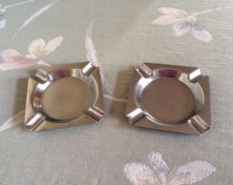 Pair of U.S. VA Military Ashtrays