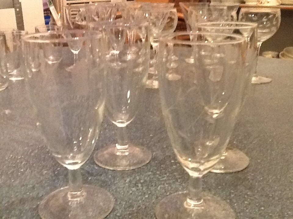 Vintage Princess House Heritage Crystal Stem Juice Glasses Set