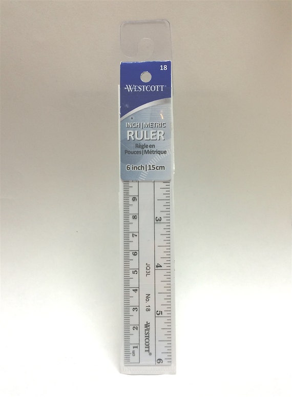 Westcott No. 18 Inch/Metric RULER 6/15 cm