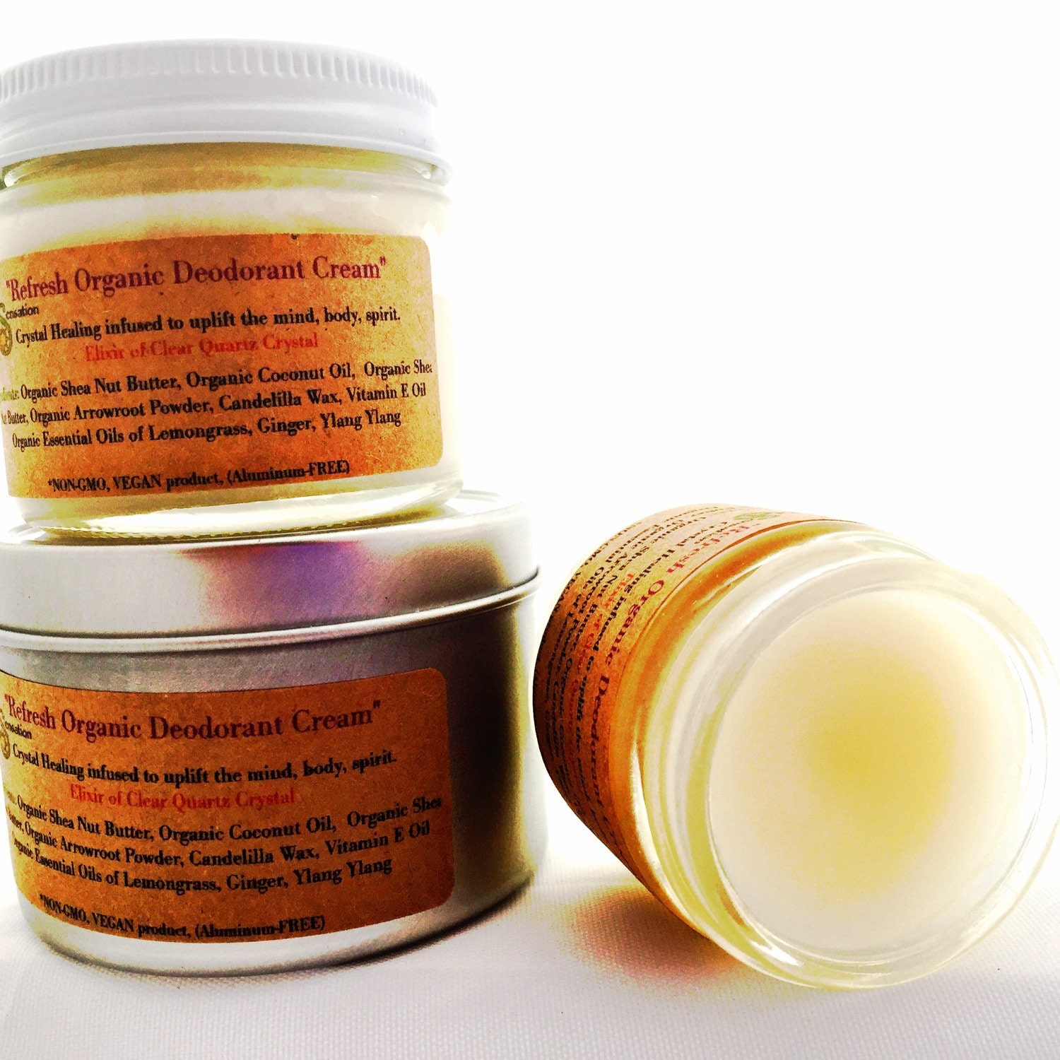 Refresh Organic Deodorant Cream / Vegan Deodorant / All