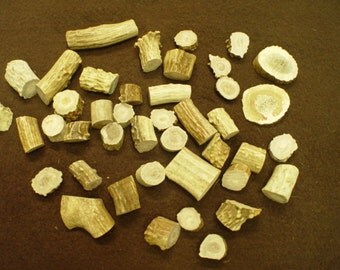 1 LB of Real Deer Antler Pieces - great for crafts Both ENDS CUT one pound #682