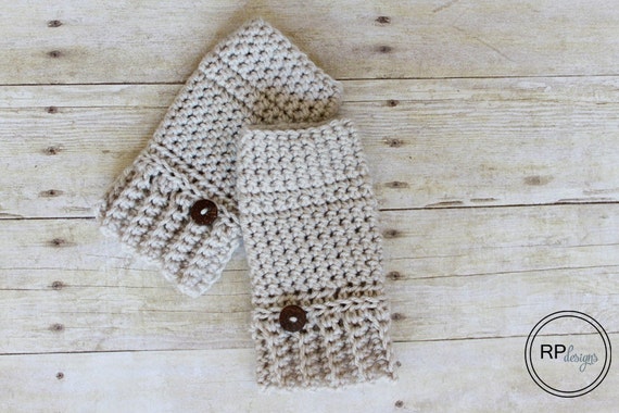 Crochet Pattern ~The "Andy" Hand Warmer Fingerless Gloves