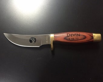 Elk Ridge personalized knife with your name or message - Give to a friend, church member, birthday gift!