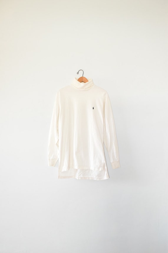 white turtleneck tshirt