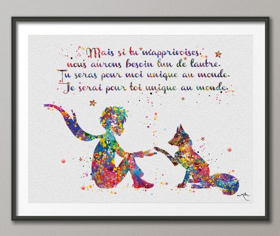 The Little Prince French Francais Quote Le Petit by