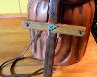 500 yr Old Cypress & Red Wood Mission Cross